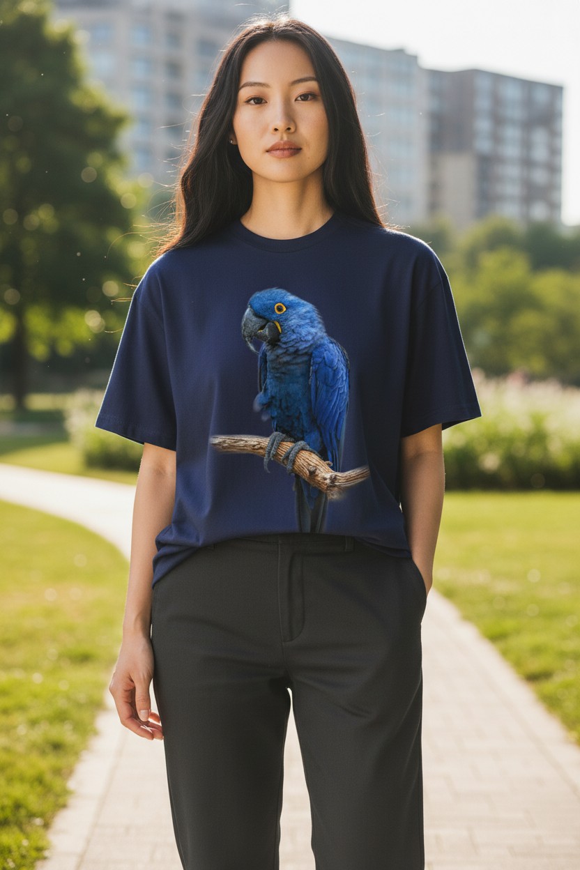 Blue Gem - Macaw Ladies T-shirt