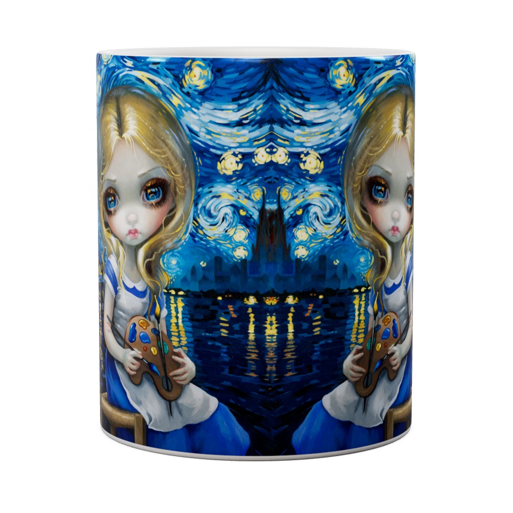 Alice In A VanGogh Nocturne Mug