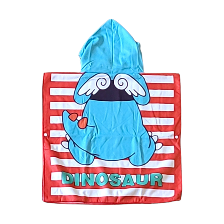 Dinosaur Poncho da mare per bambini