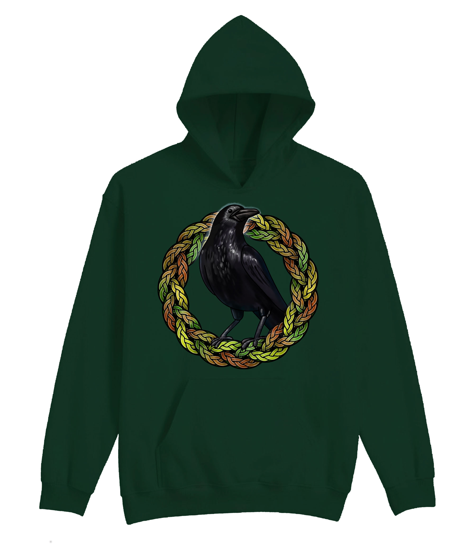 Crow Celtic Knot Hoodie