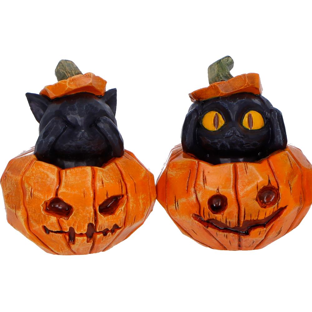 Three Wise Pumpkin Patch - Cats 7.7cm