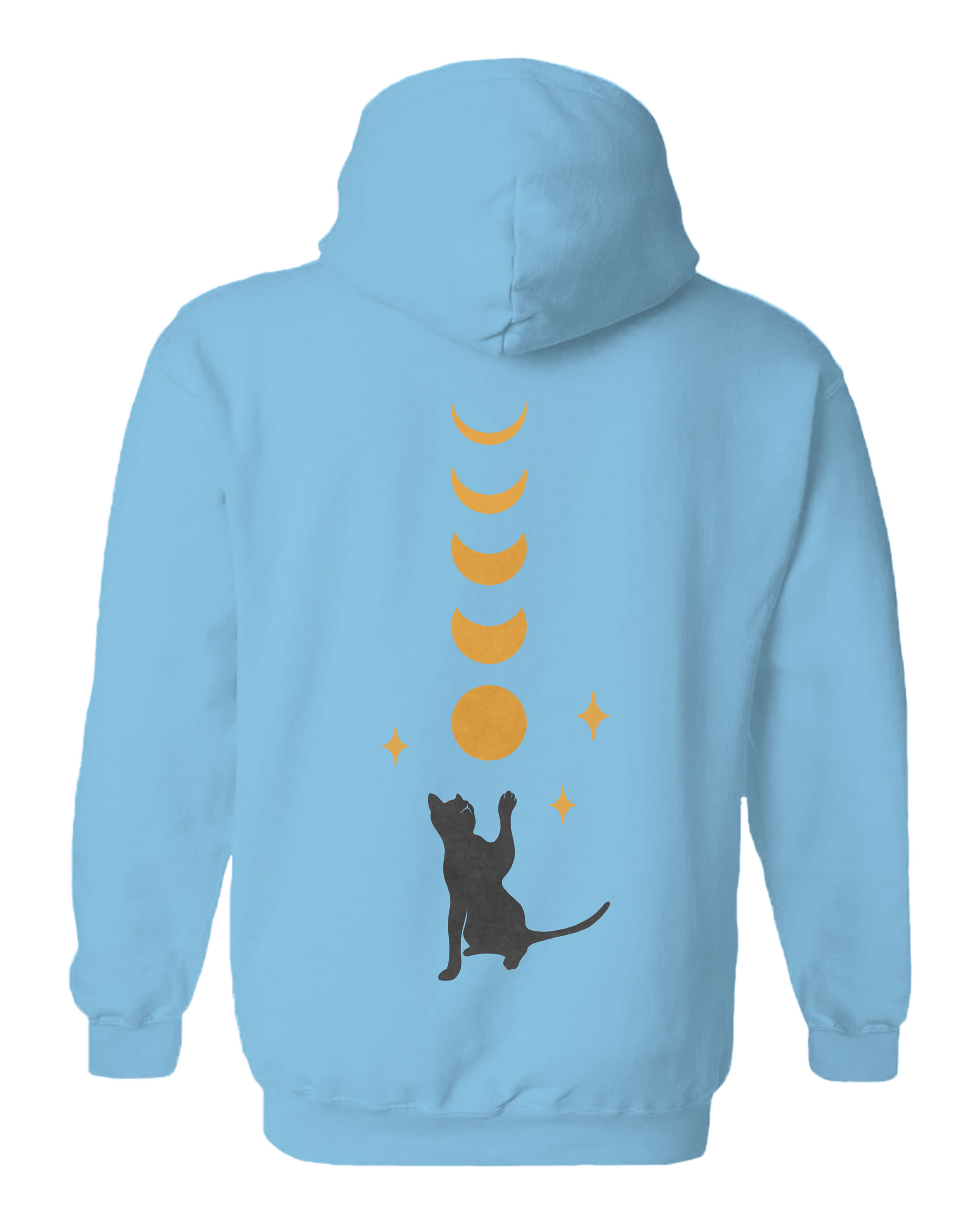 Cat And Moon Up! Hoodie