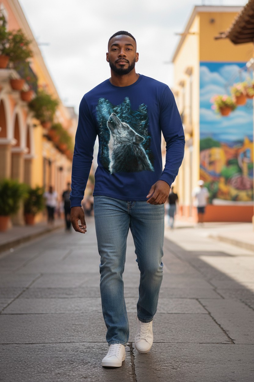 Moonlight Wolf Longsleeve