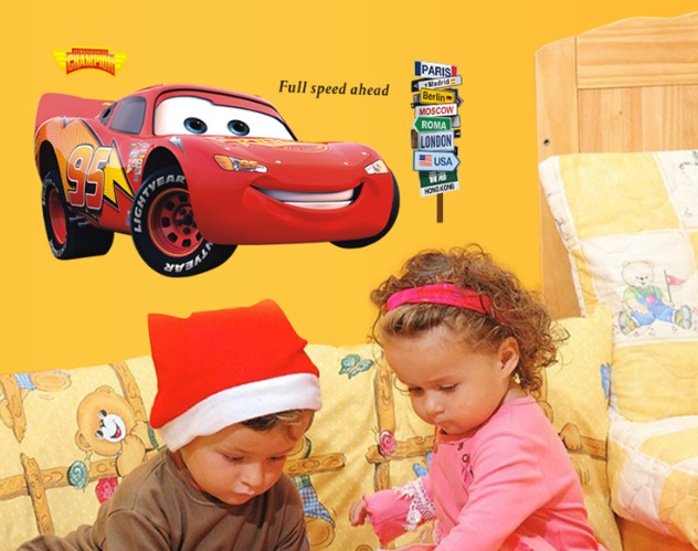 Disney Pixar Cars McQueen Muursticker