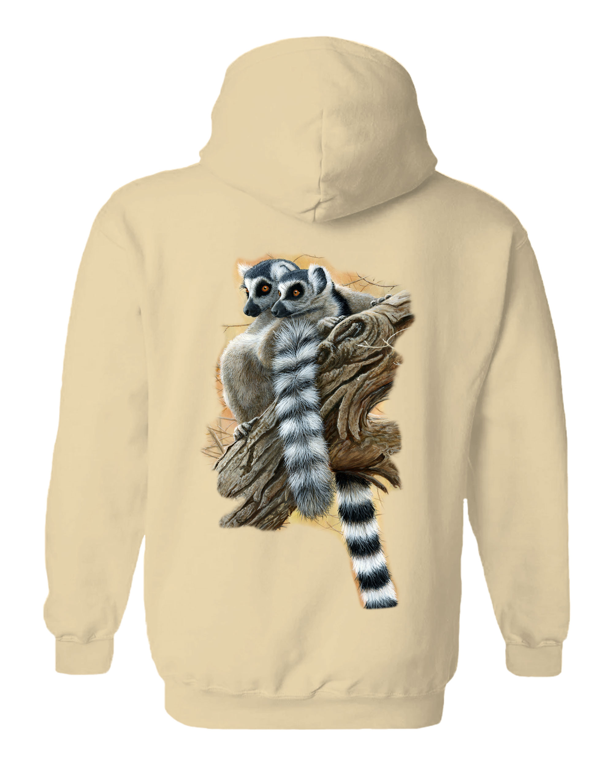 Heads And Tails - Ring Tailed Lemur Hoodie