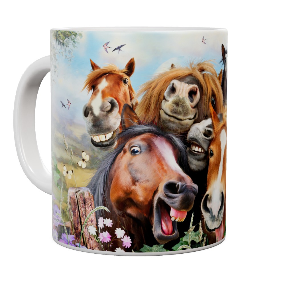 Horses Selfie Mug