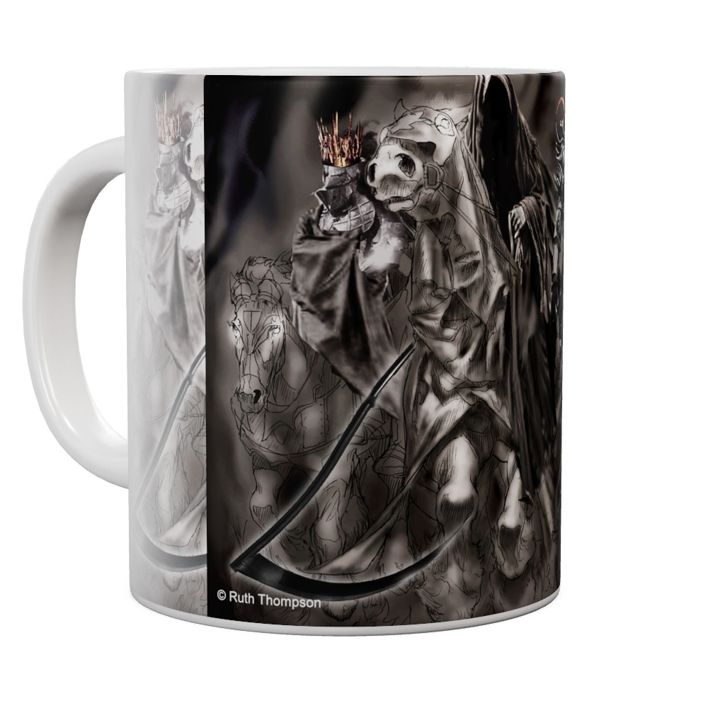 The Four Horsemen Black Mug
