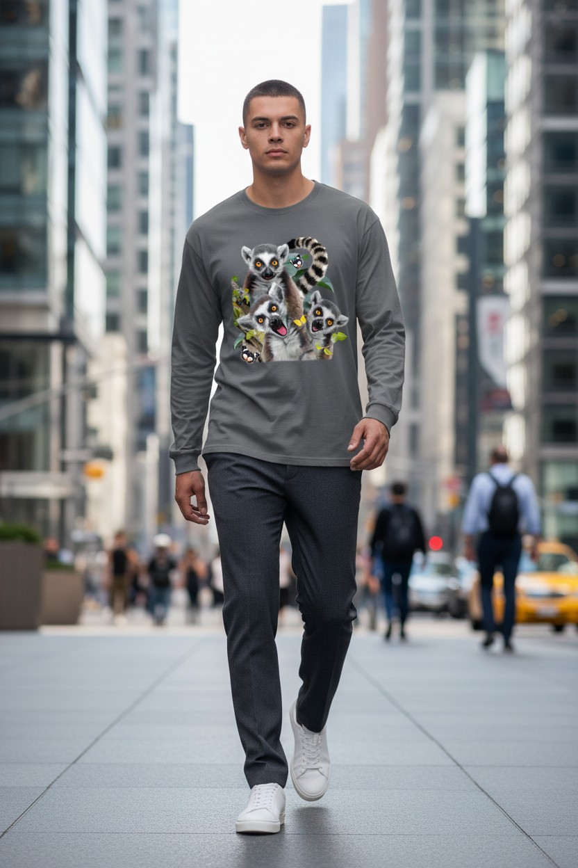 Lemur Selfie Longsleeve