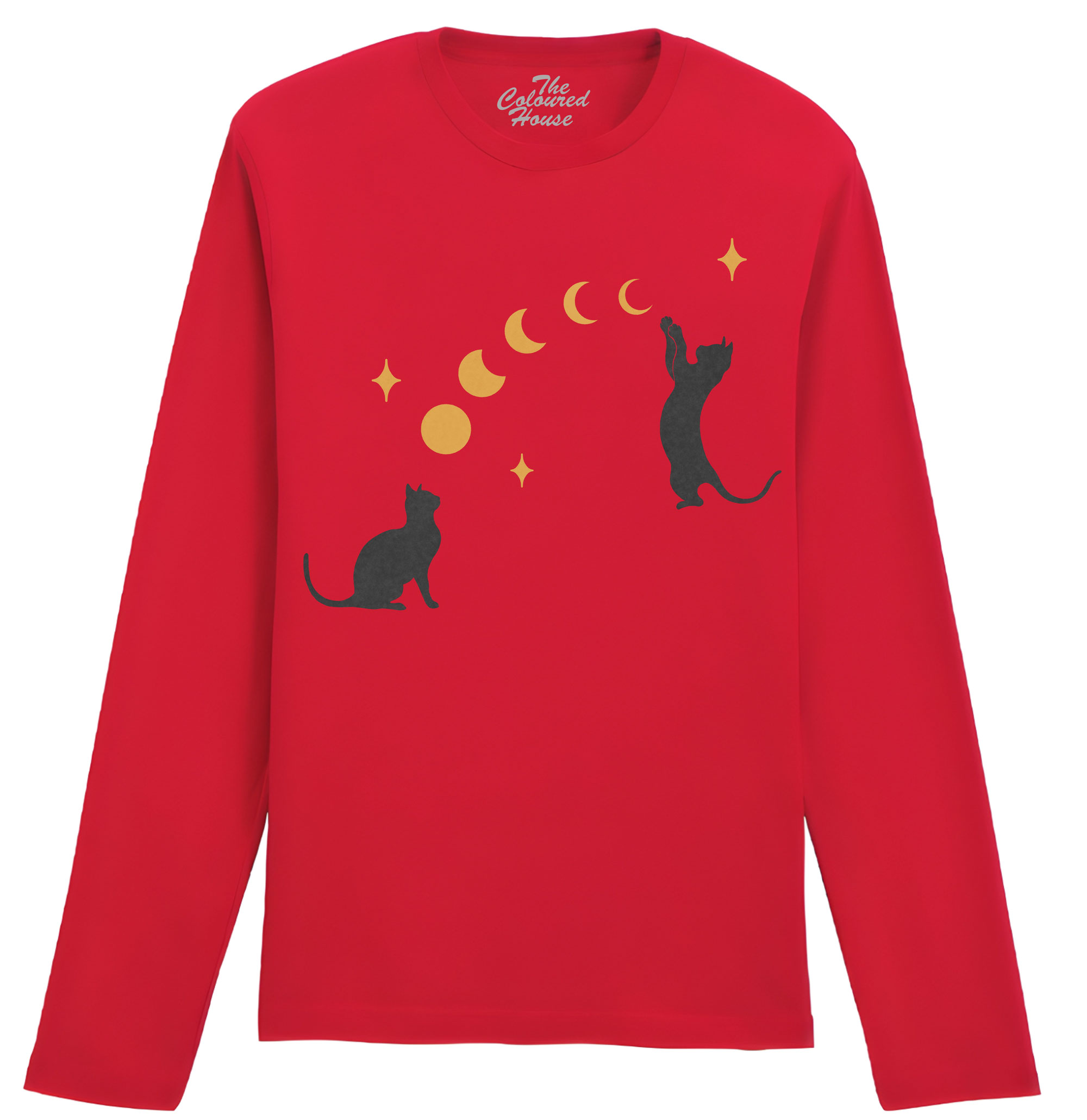 Cat And Moon Bow Longsleeve