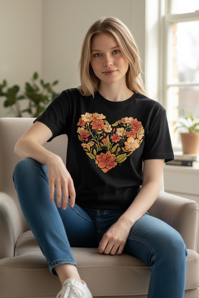 Wild Heart - Cats Ladies T-shirt