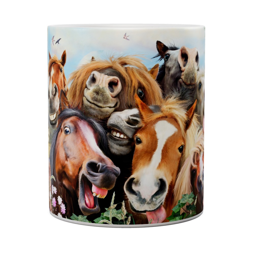 Horses Selfie Mug