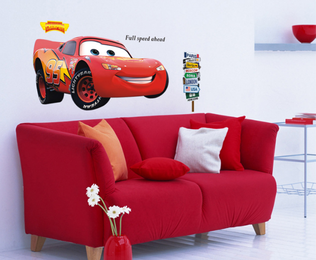 Disney Pixar Cars McQueen Muursticker