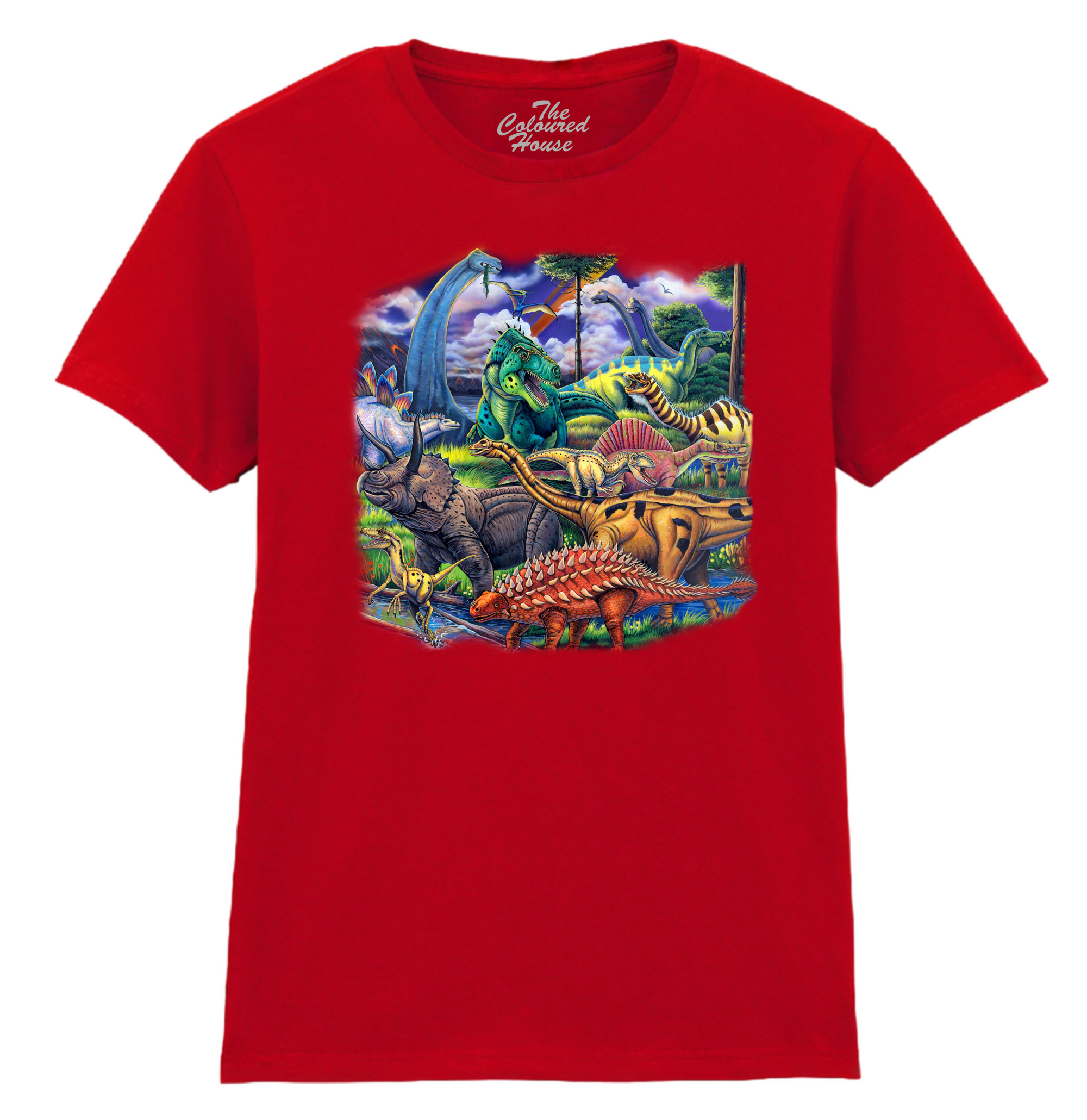 Dinosaur Friends Ladies T-shirt