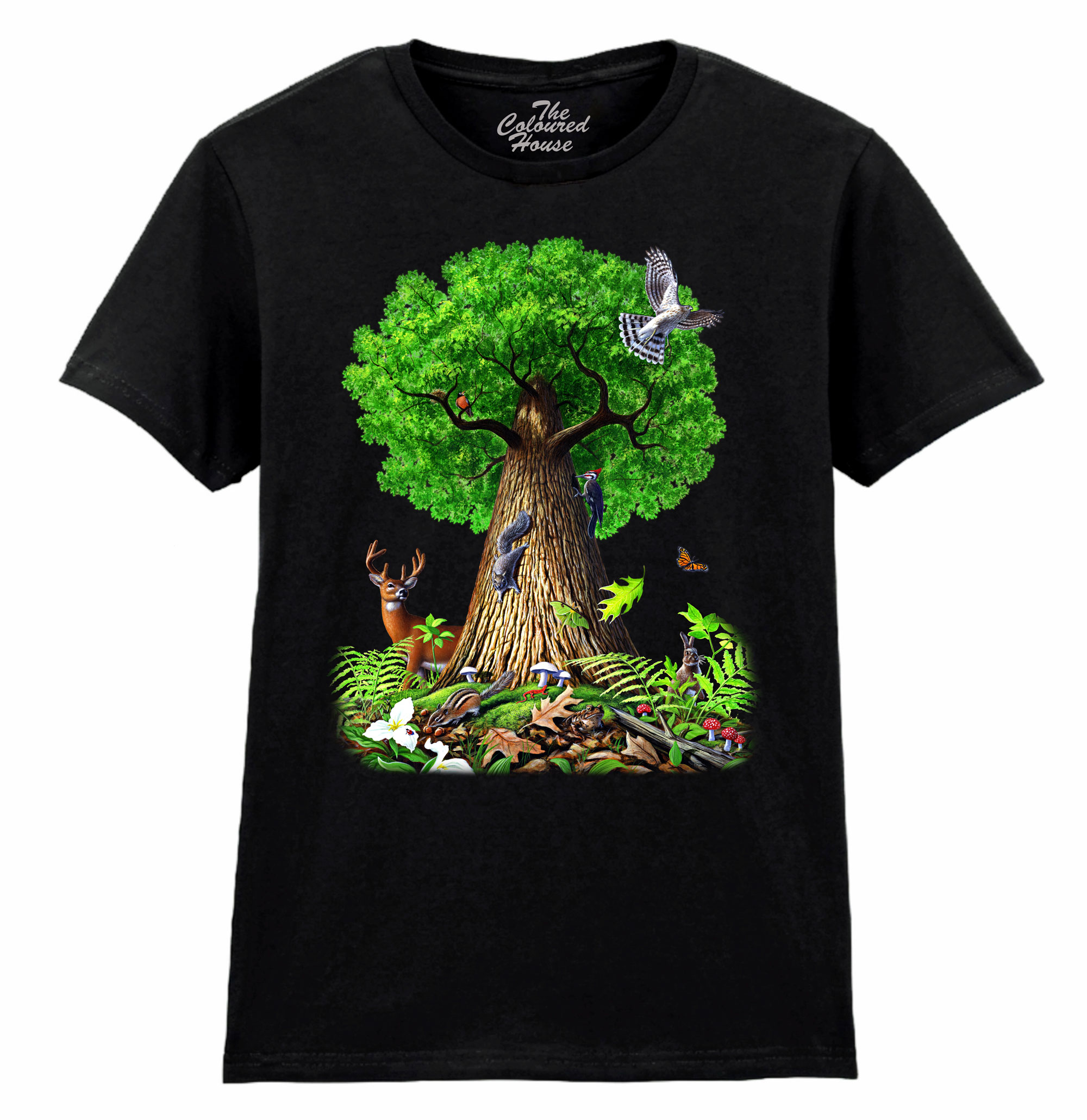 Tree Of Life Animals Ladies T-shirt