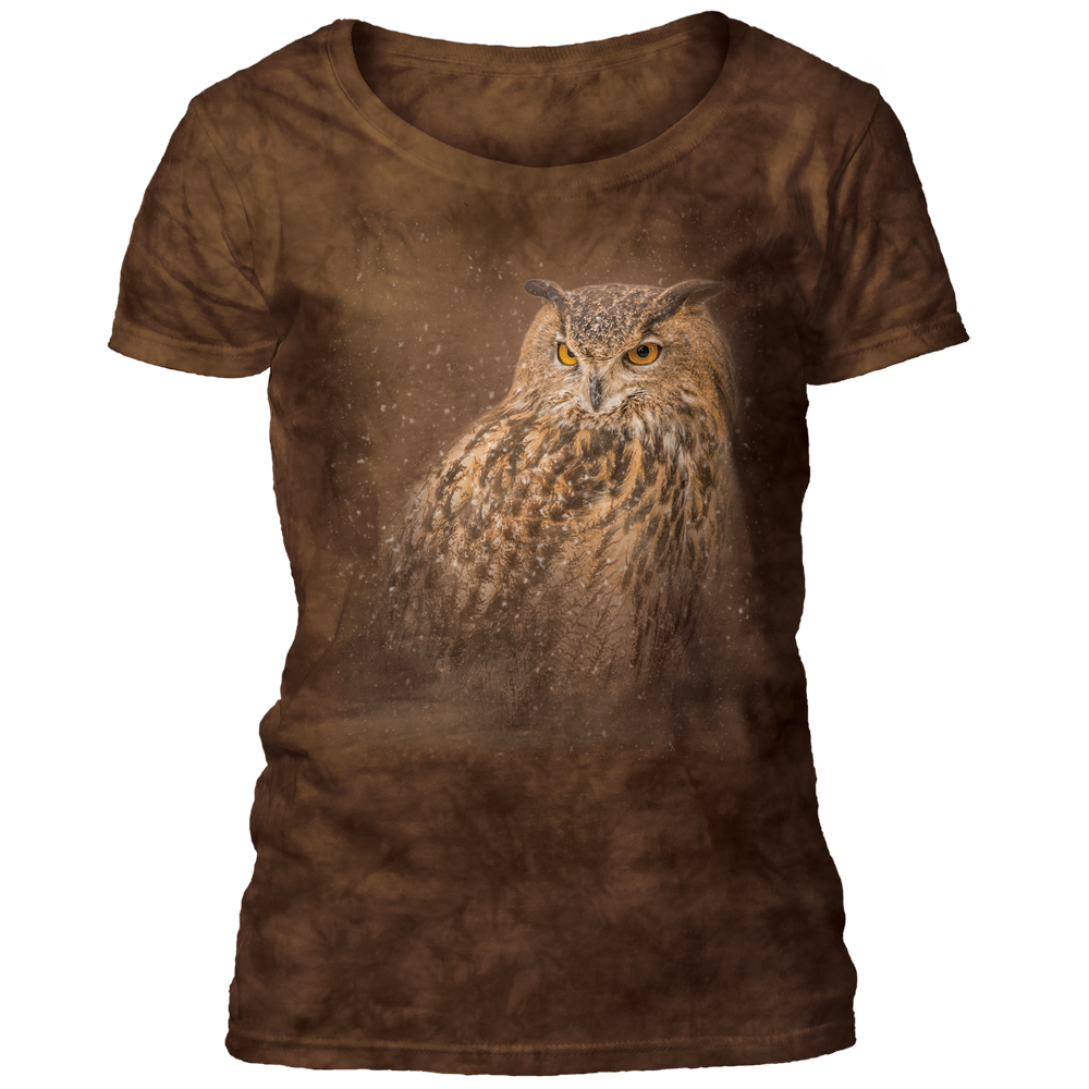 Spirit Of The Snow - Owl Women's Scoop T-shirt