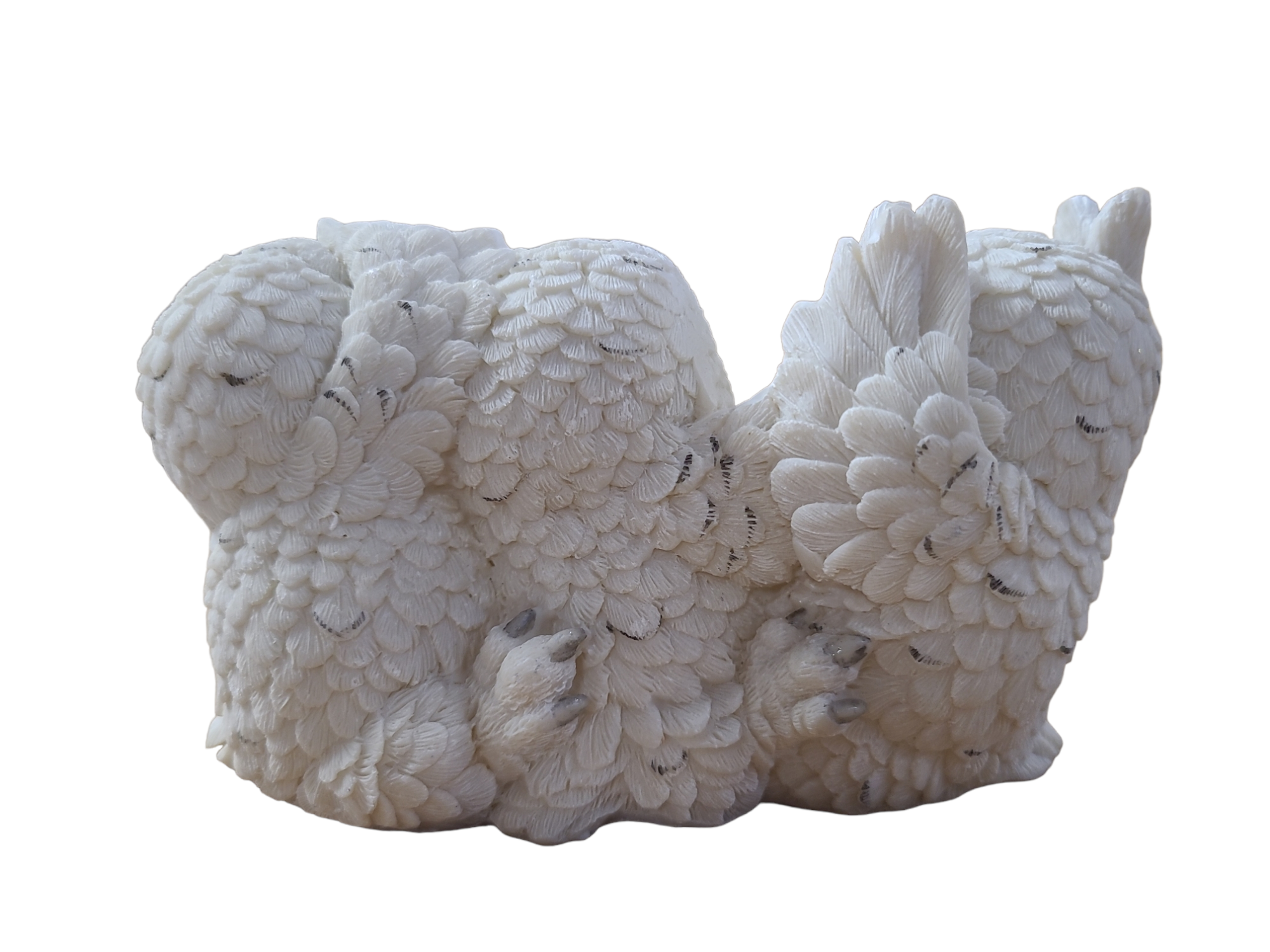 Snow Owls Hear, Speak and See no evil - 15cm