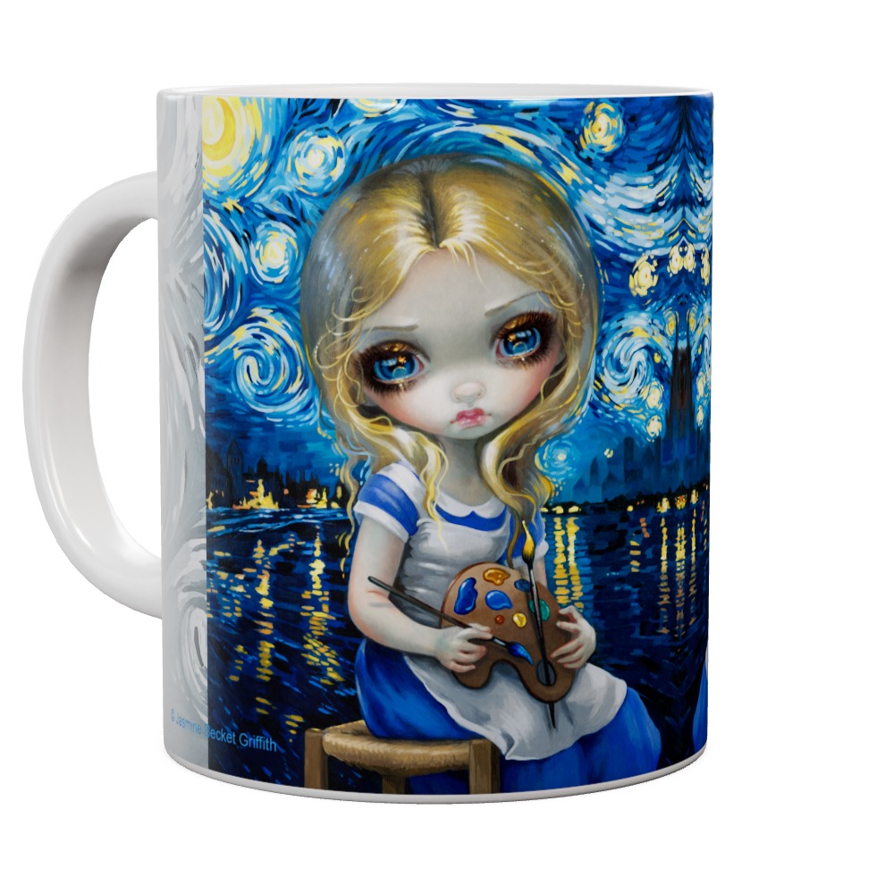 Alice In A VanGogh Nocturne Mug