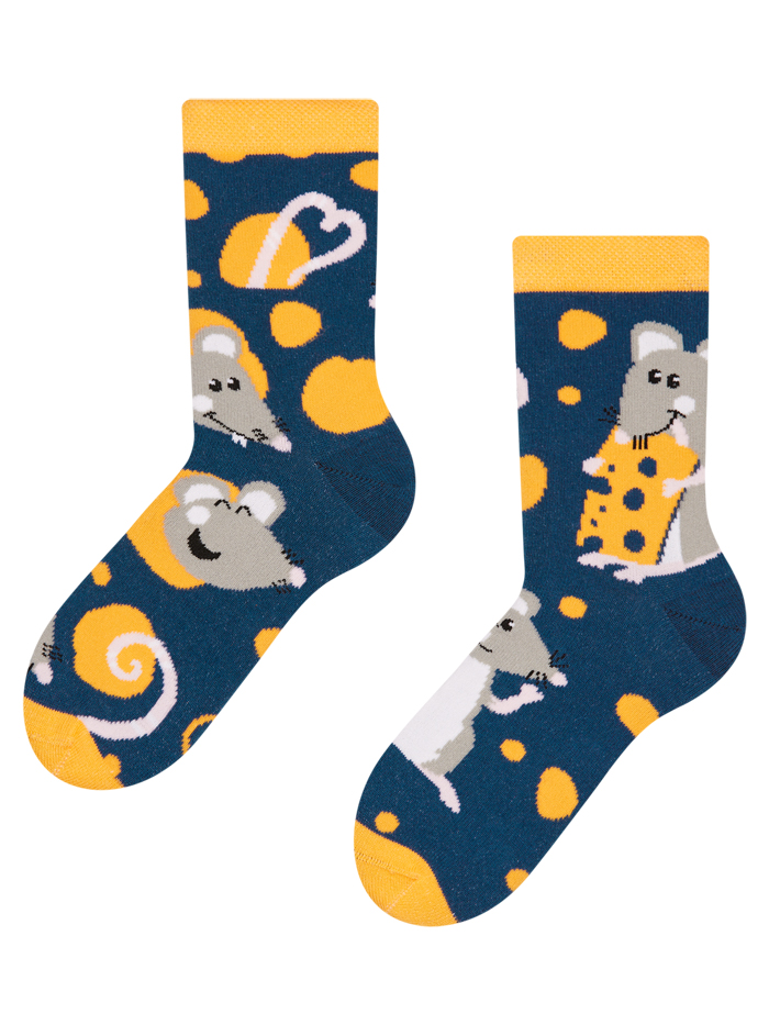Regular KIDS Socks Mouse & Cheese