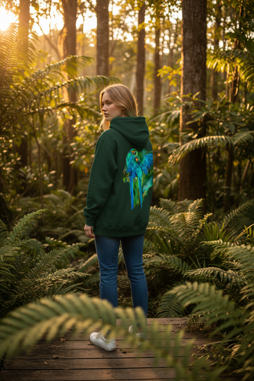 Gold And Blue Macaws Hoodie