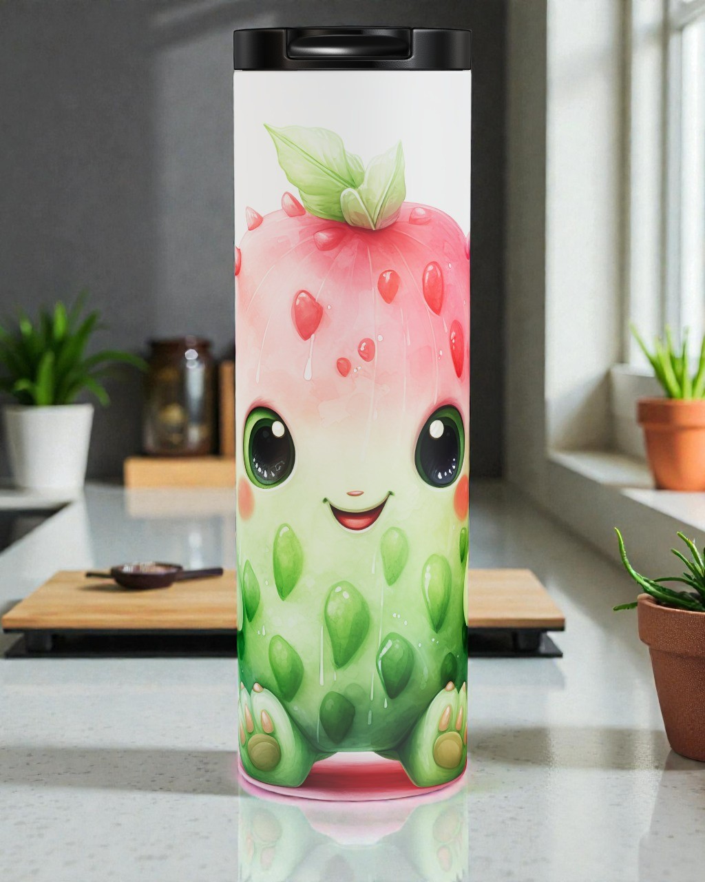Fruit Monster - Red Headed Pear Tumbler
