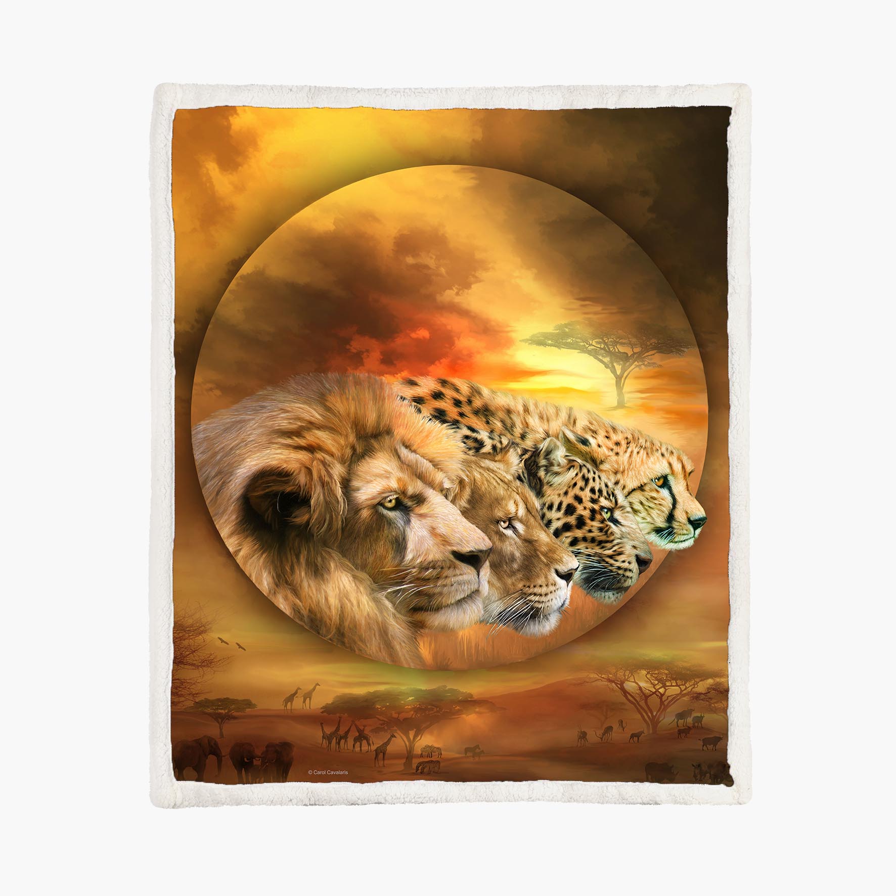 Spirit Of The Savannah - Size M - 130x150cm - Fleece Blanket