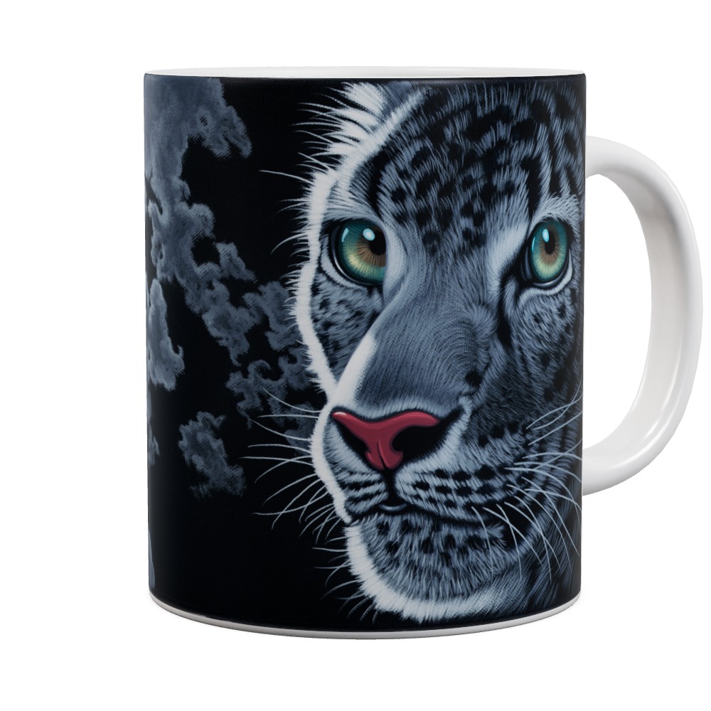 Midnight Eyes - Snow Leopard Mug