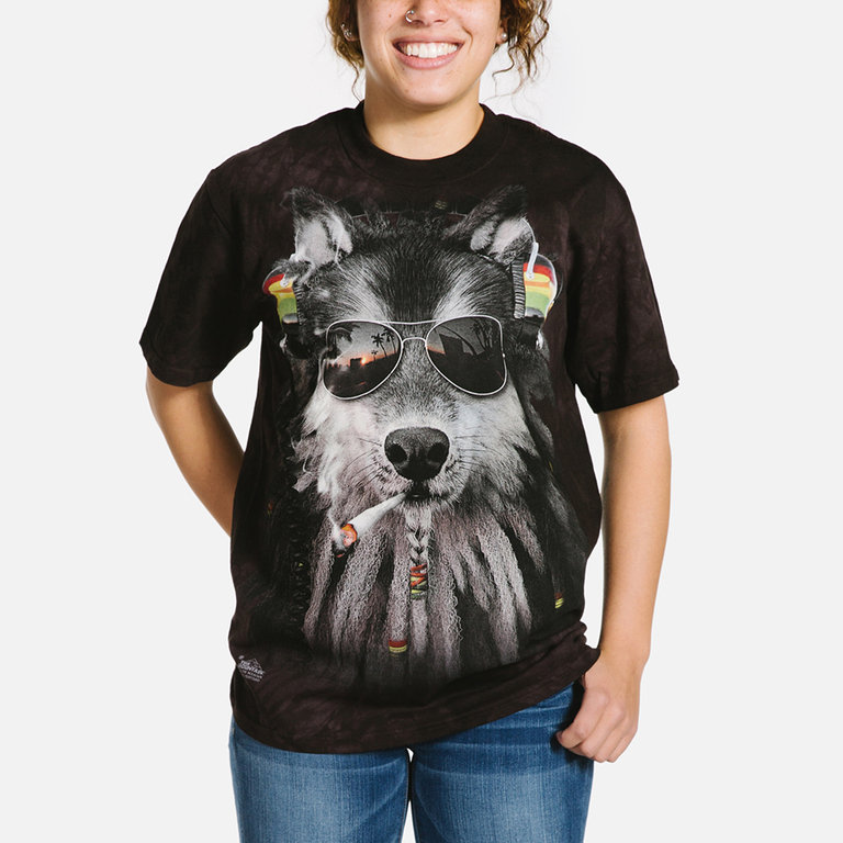 Smoking Rasta Wolf