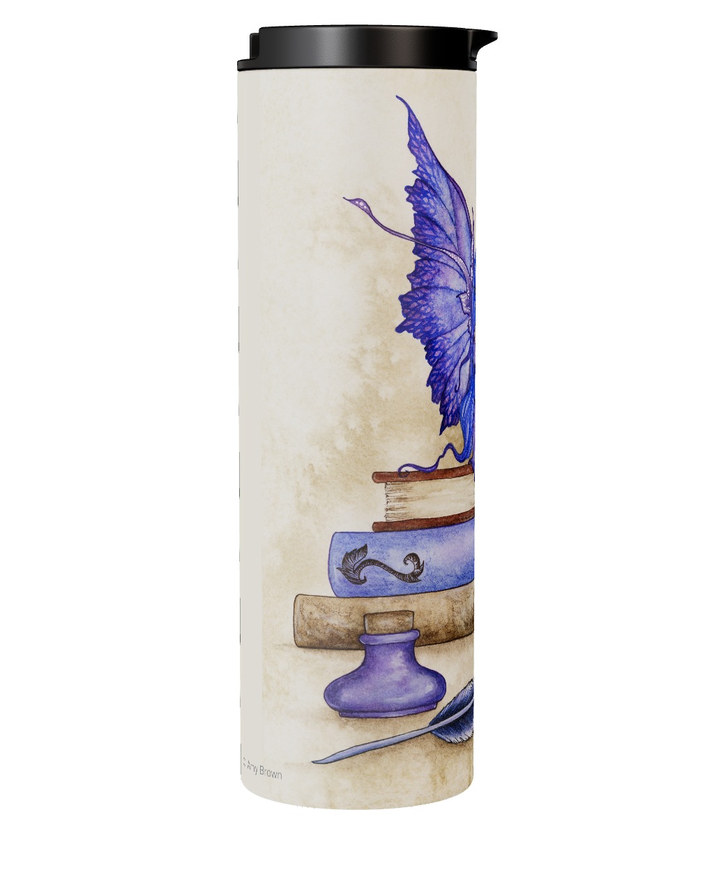 Blue Bookworm Tumbler