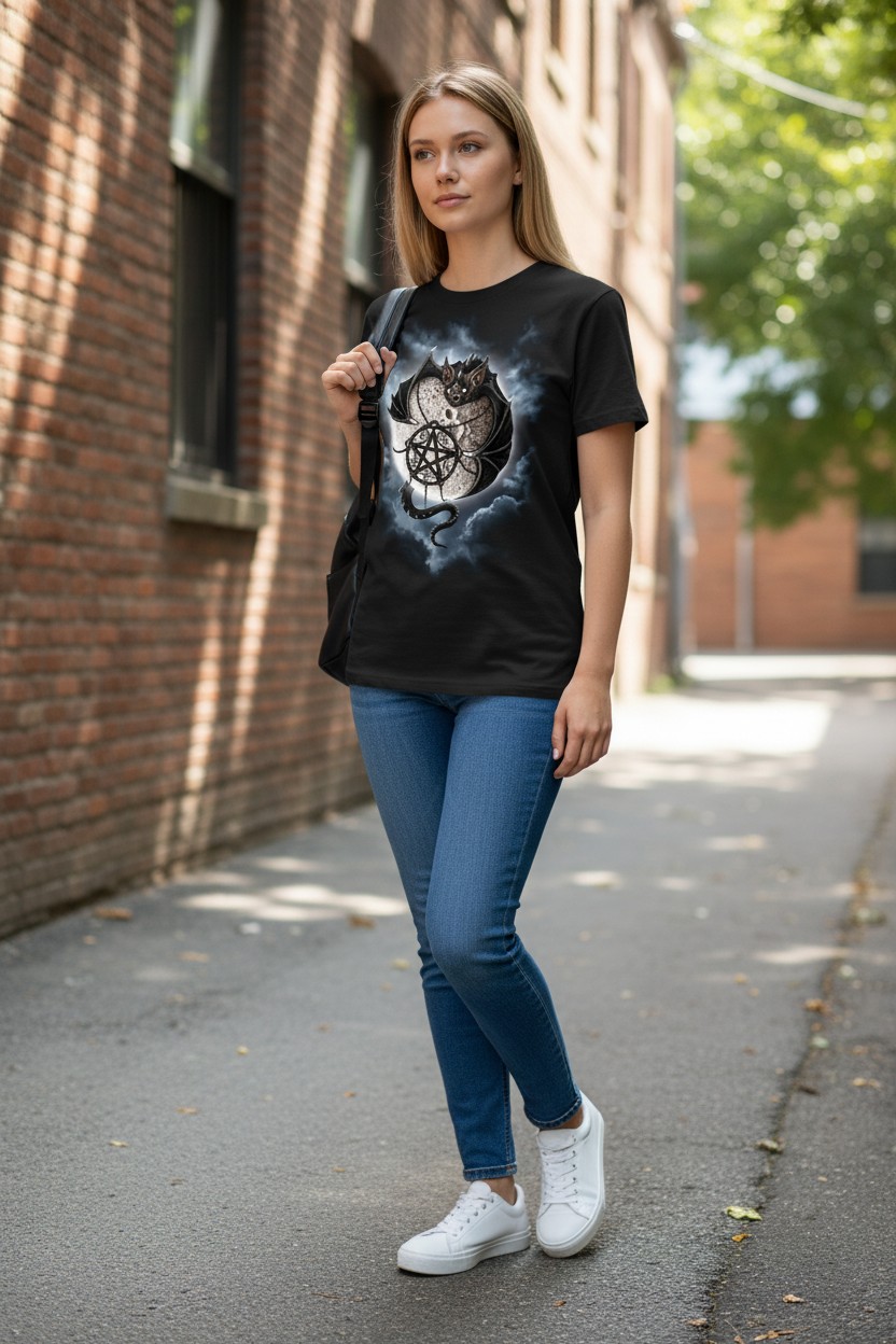Full Moon Bat Ladies T-shirt