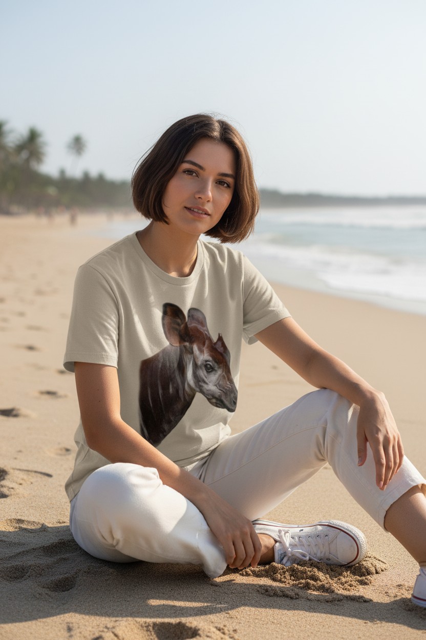 The Elusive Okapi Ladies T-shirt