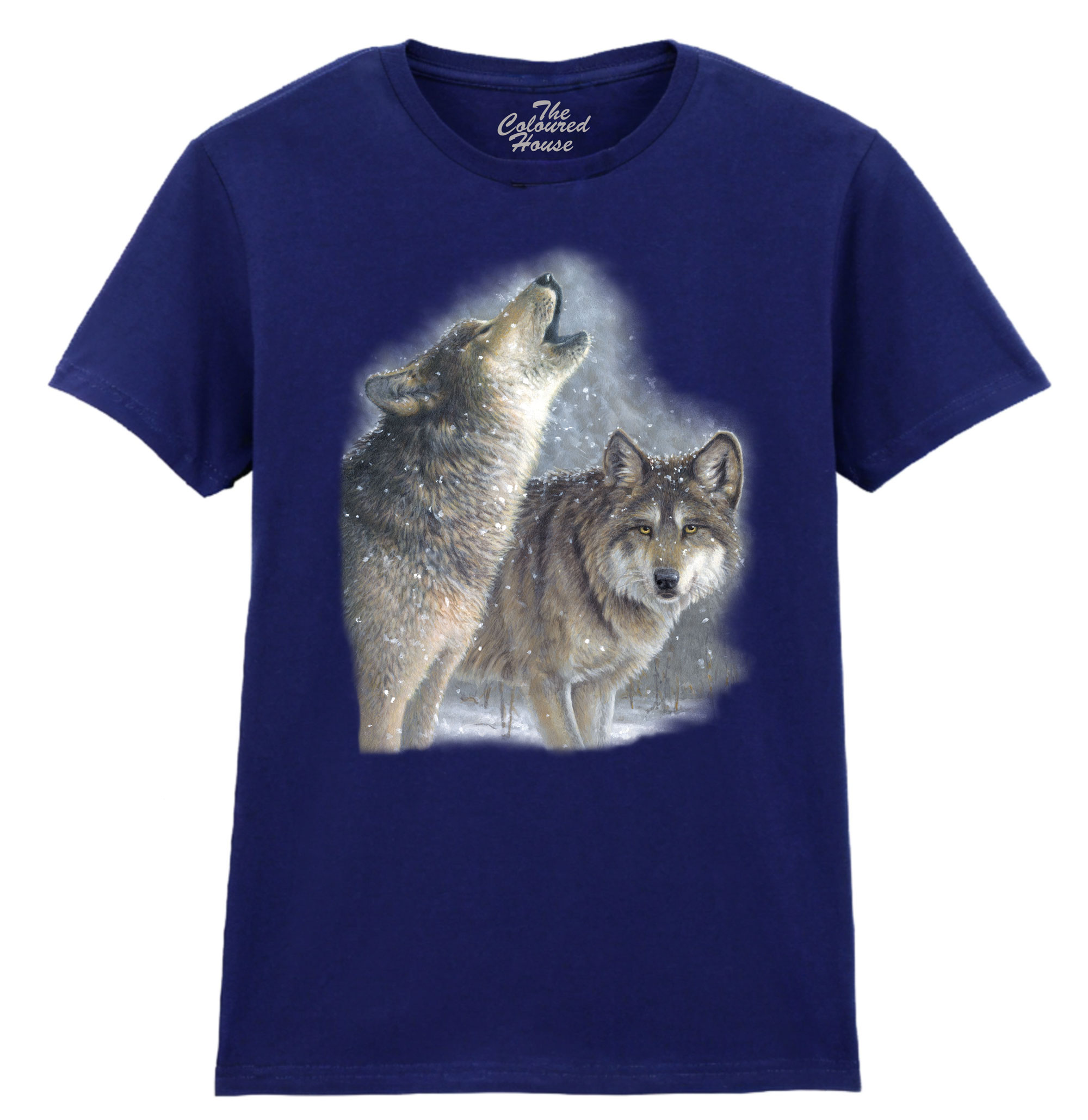 Snowfall Wolves Ladies T-shirt