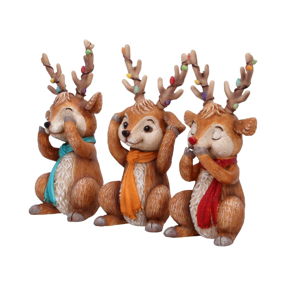 Three Wise Reindeer 10.8cm