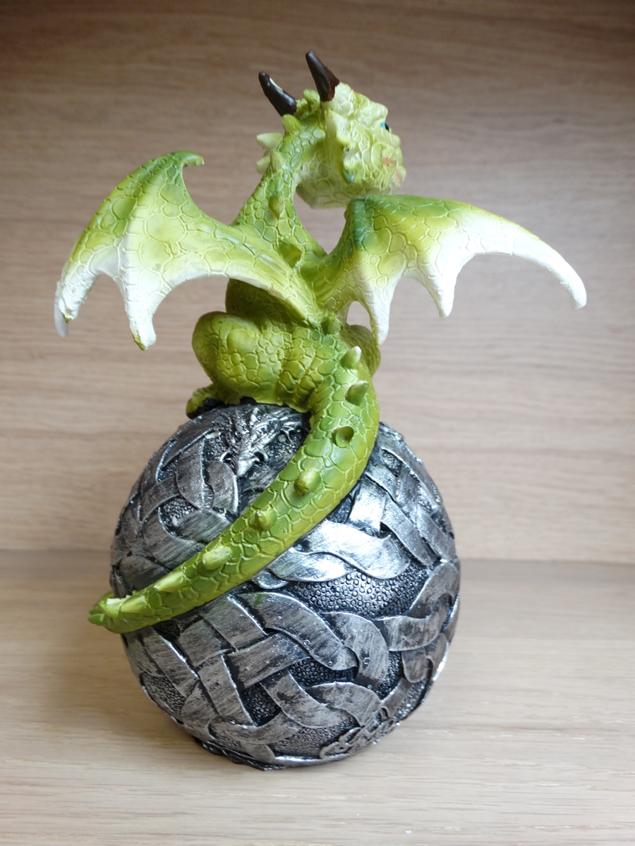 Green Dragon on Dragon Light Ball - A