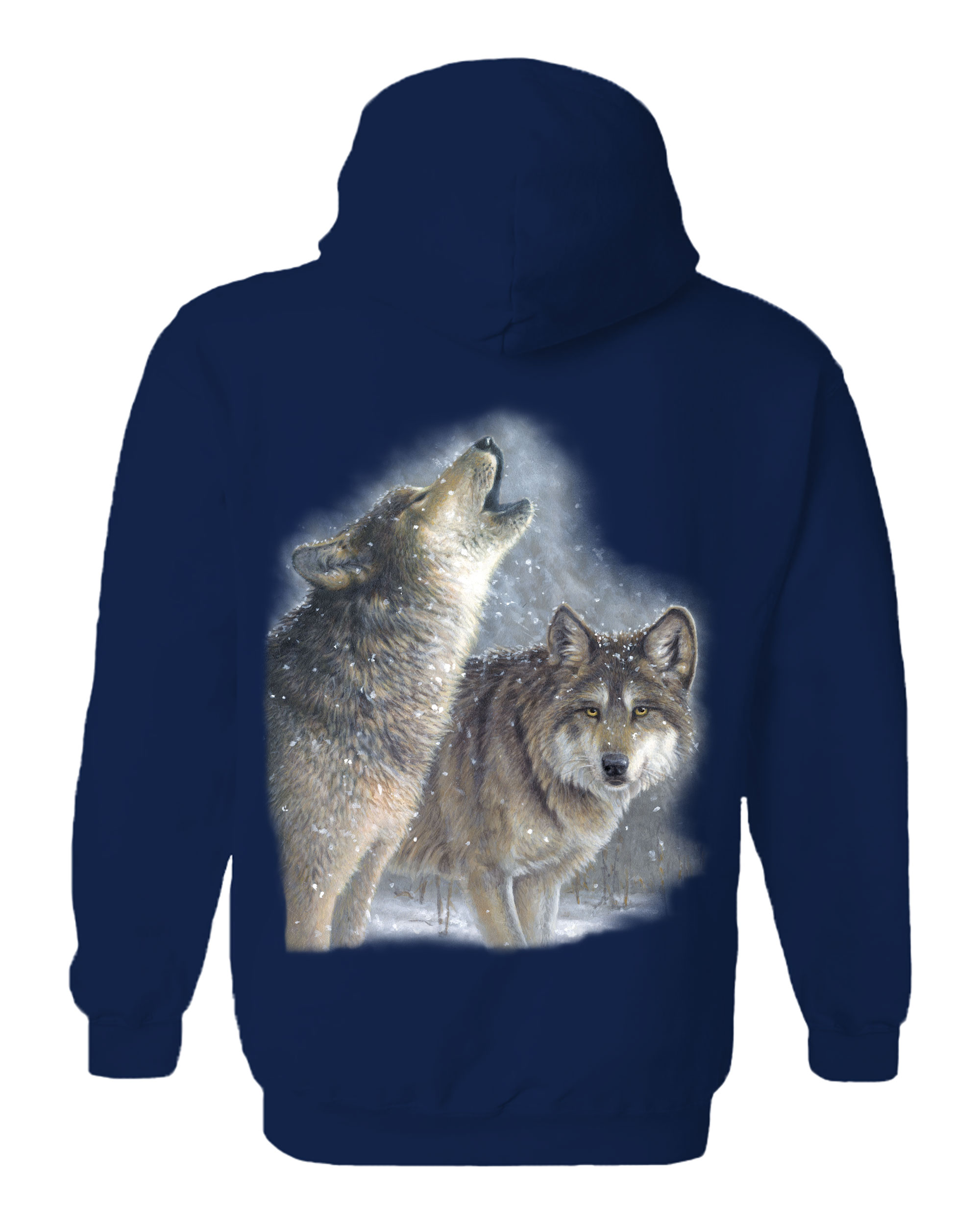 Snowfall Wolves Hoodie