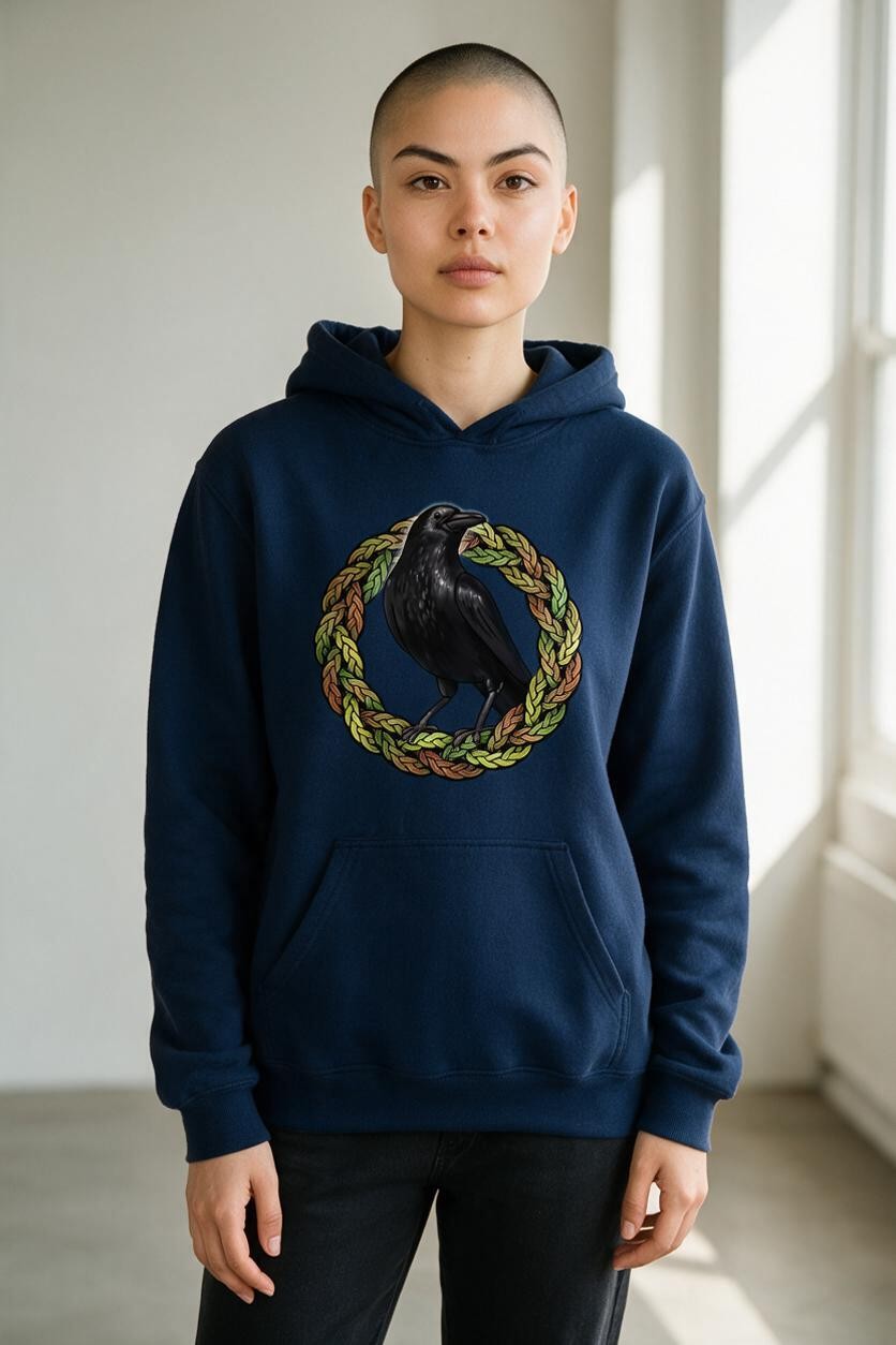 Crow Celtic Knot Hoodie