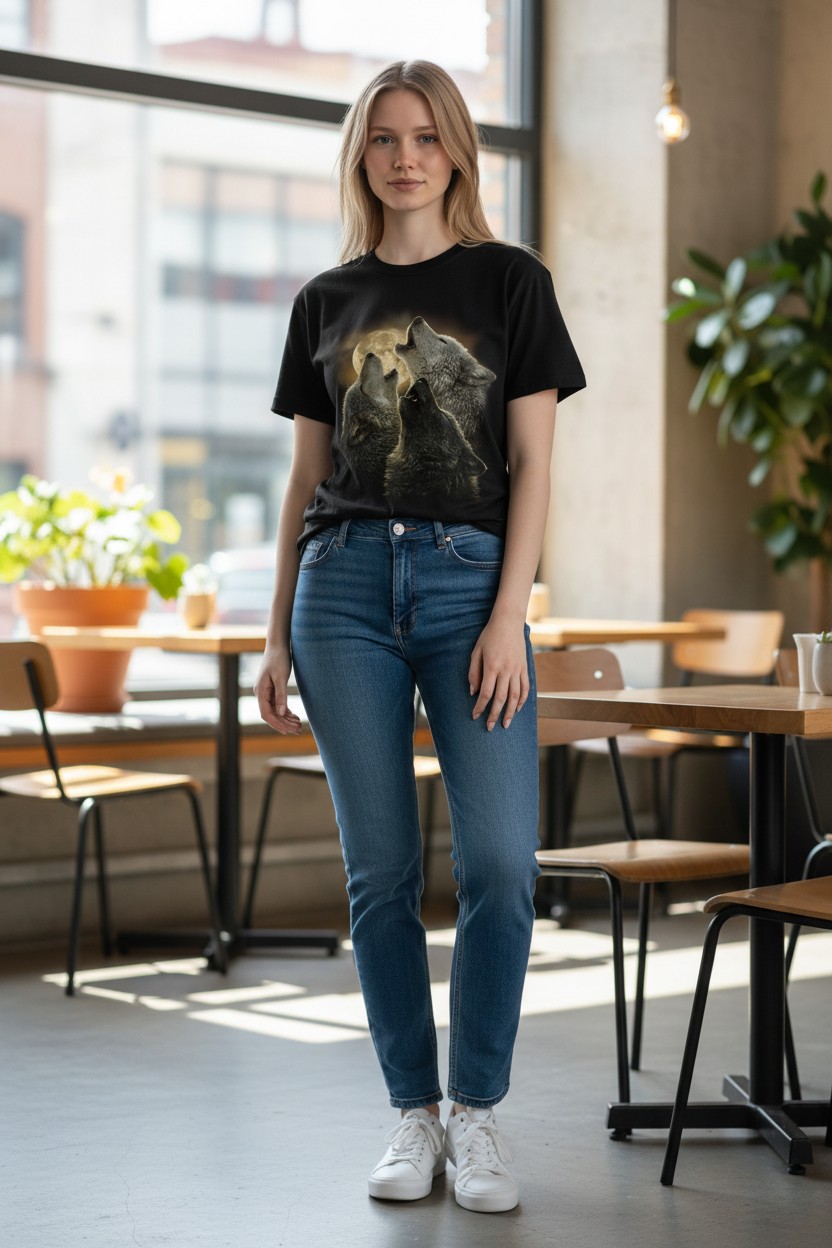 Wolf Trinity Ladies T-shirt