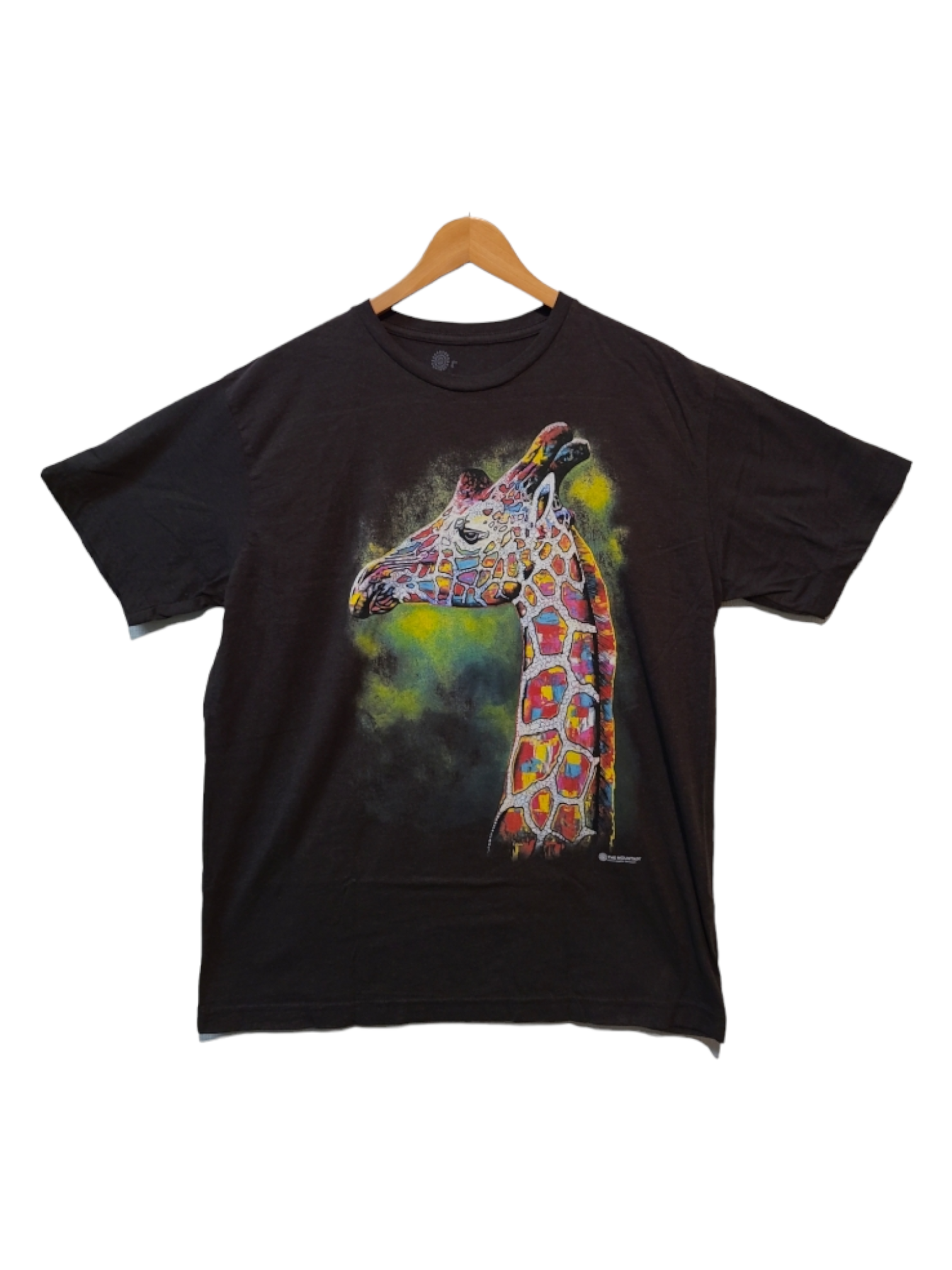 Painted Giraffe Black Tri-Blend