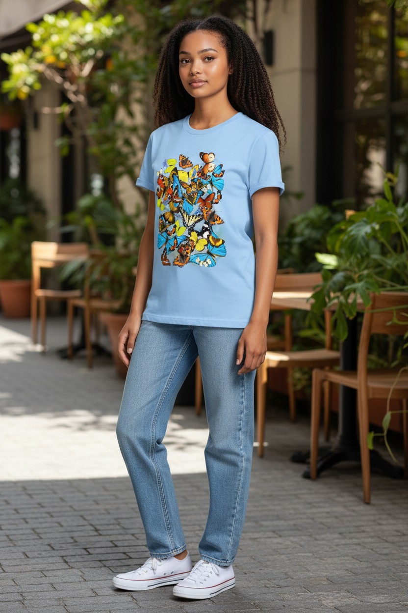 Butterflies Ladies T-shirt