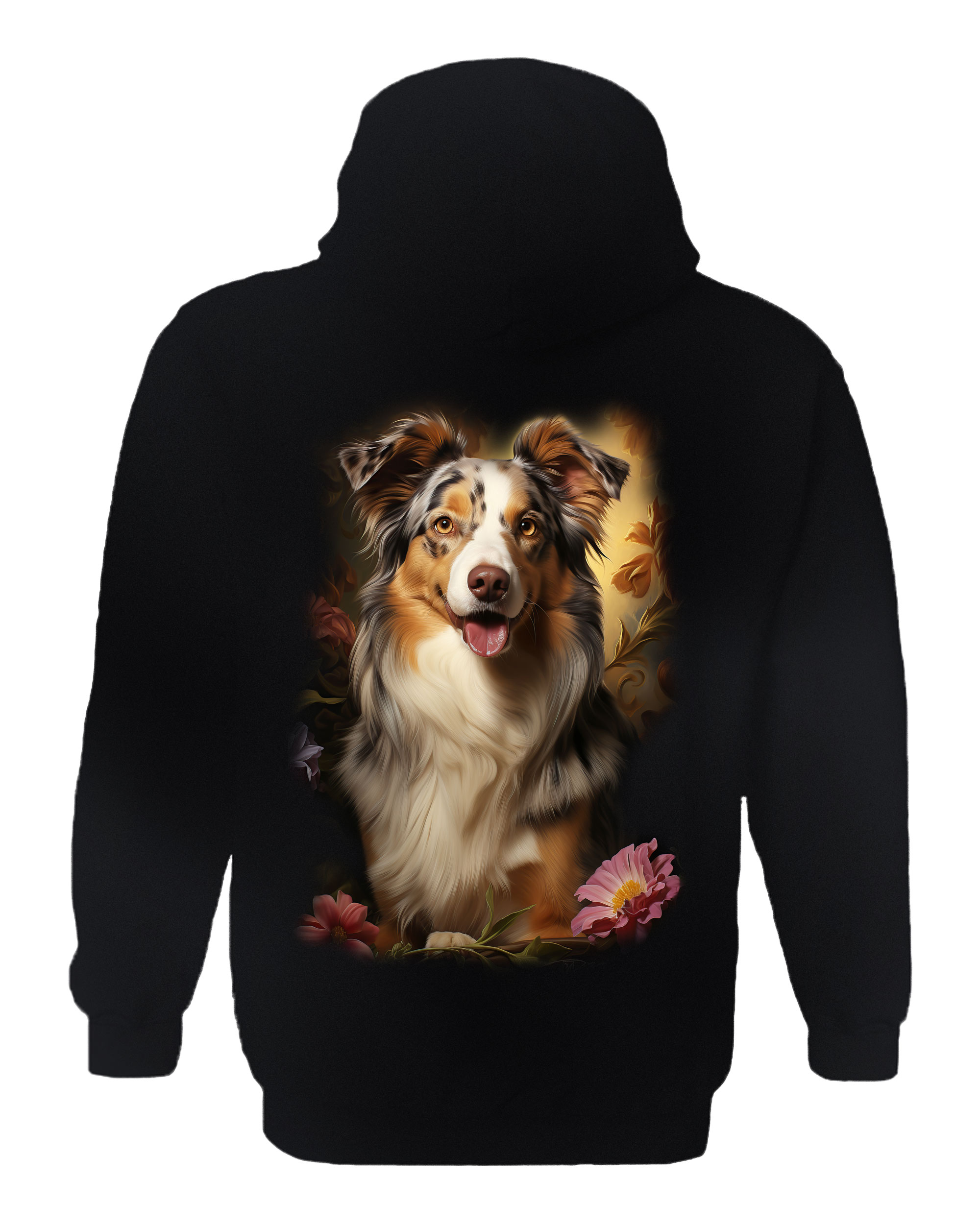 Australian Shepherd Portrait Hoodie