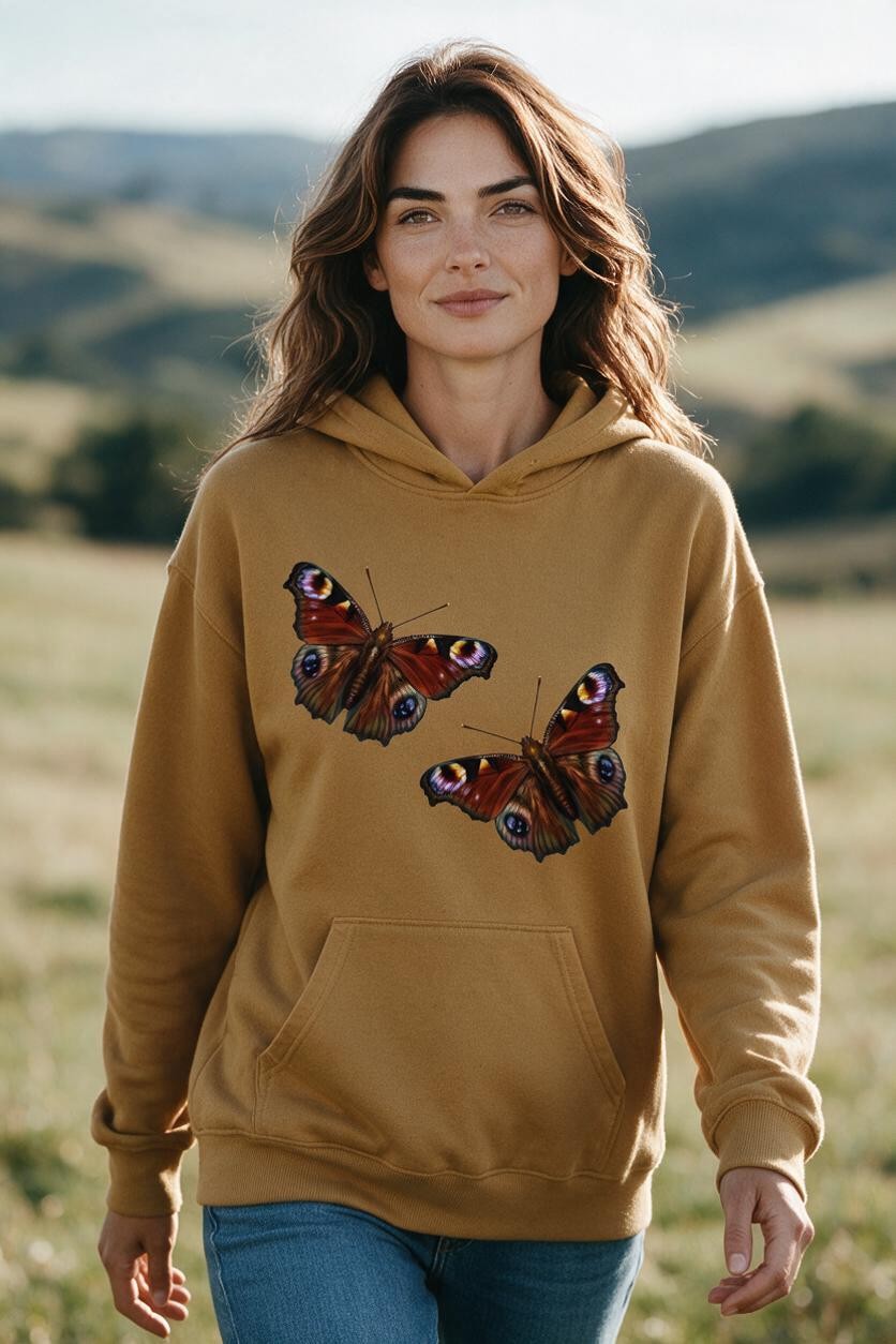 Peacock Butterfly Hoodie