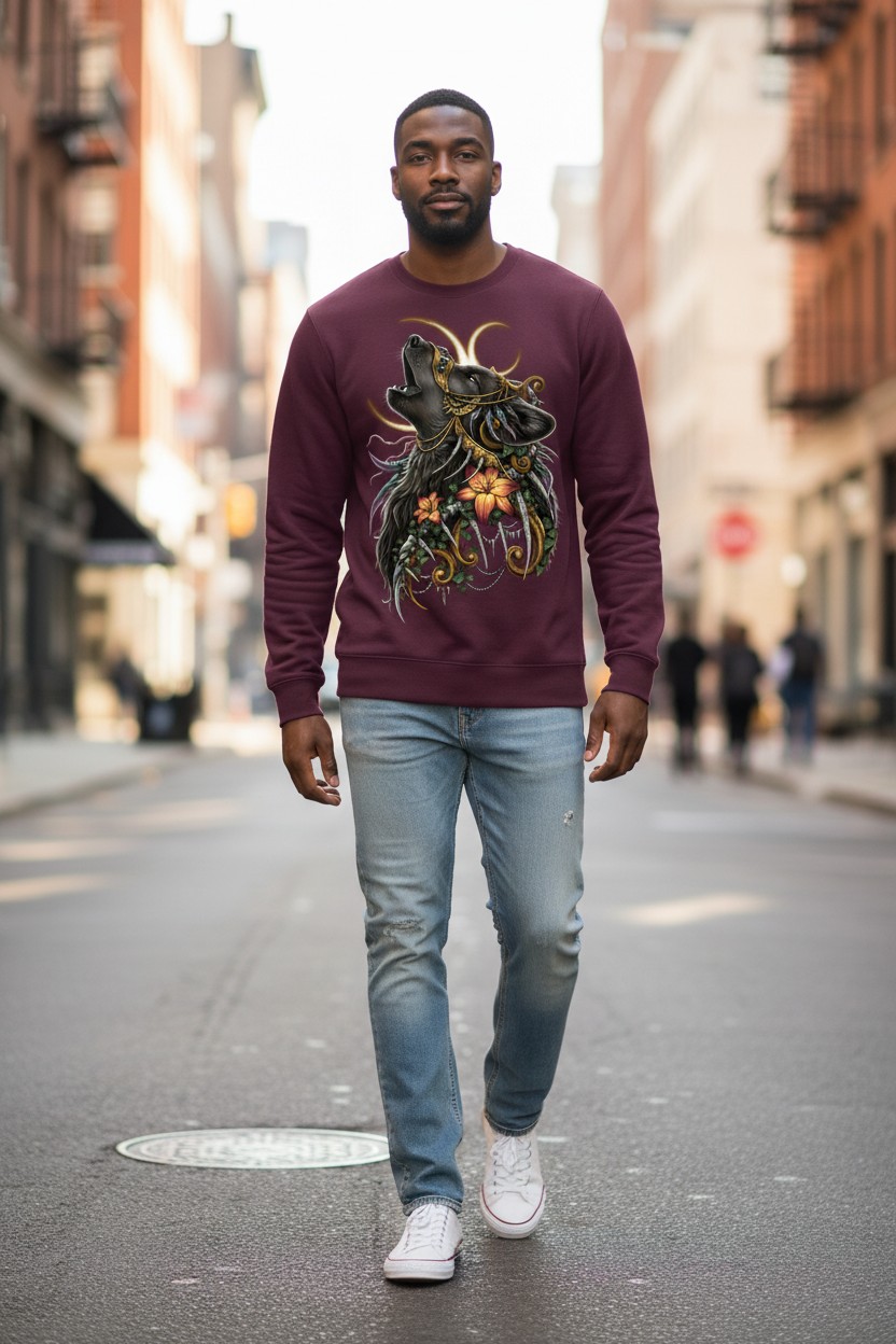 Howling Wolf Sweater
