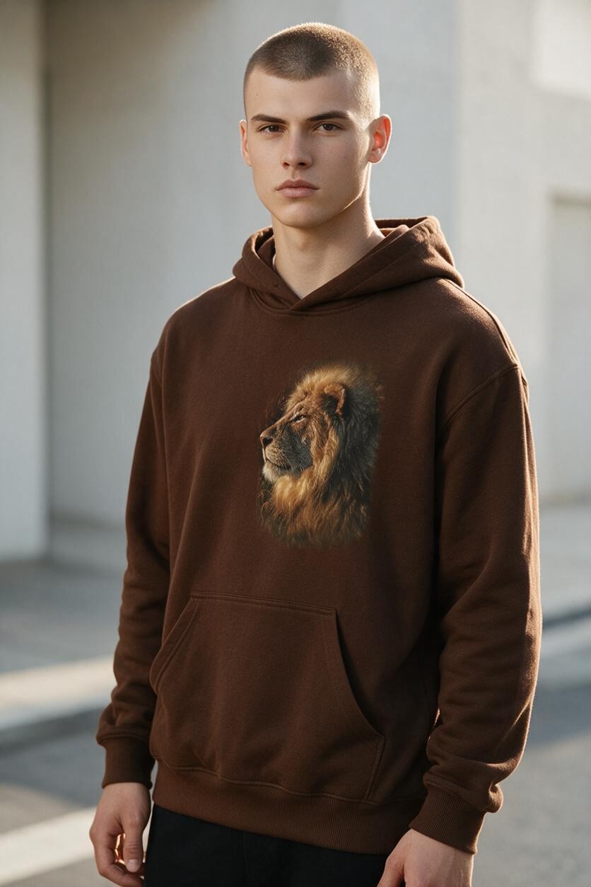 Sunbathing Lion Hoodie