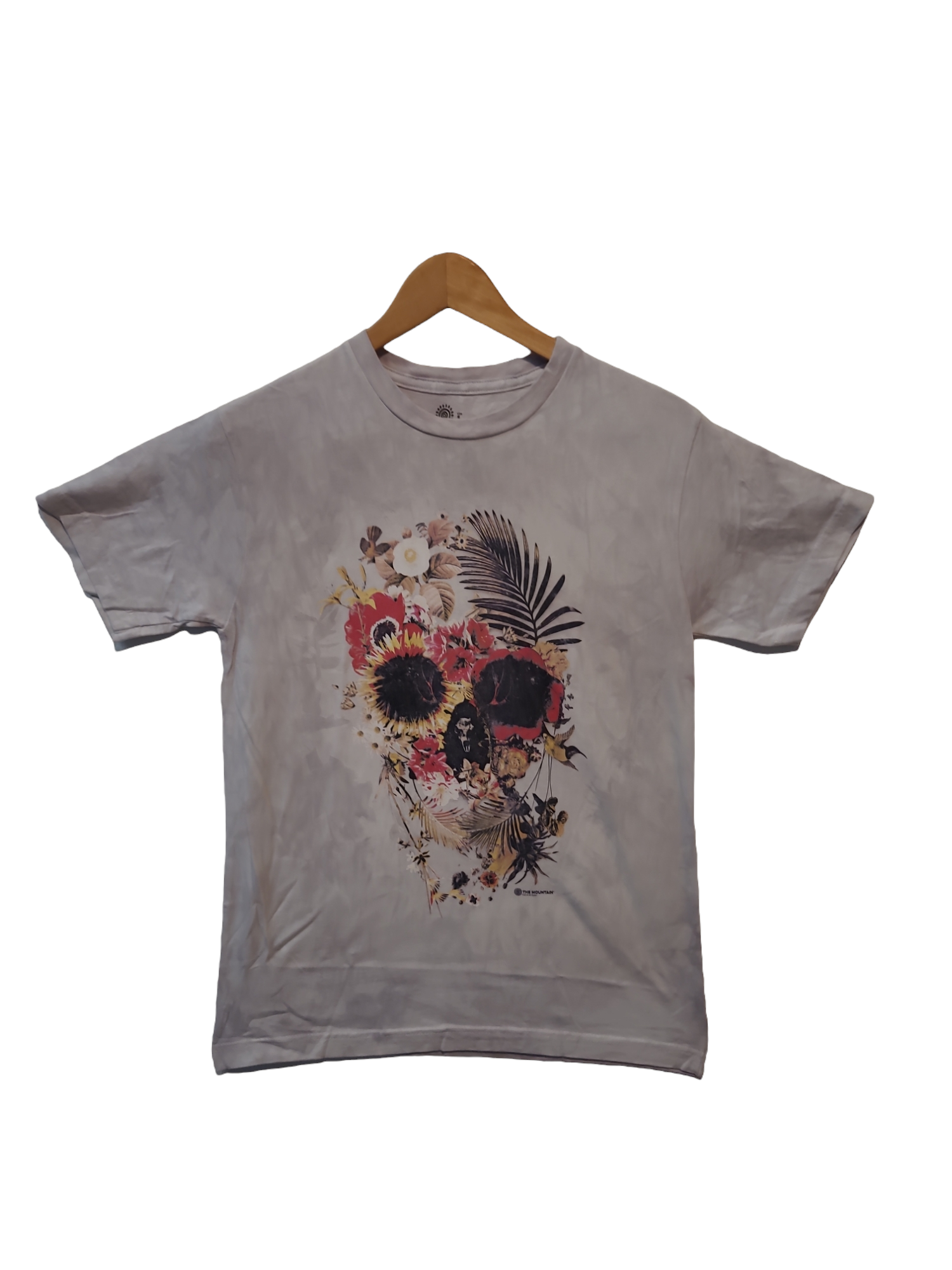 Garden Skull Fantasy Grey Tri-Blend