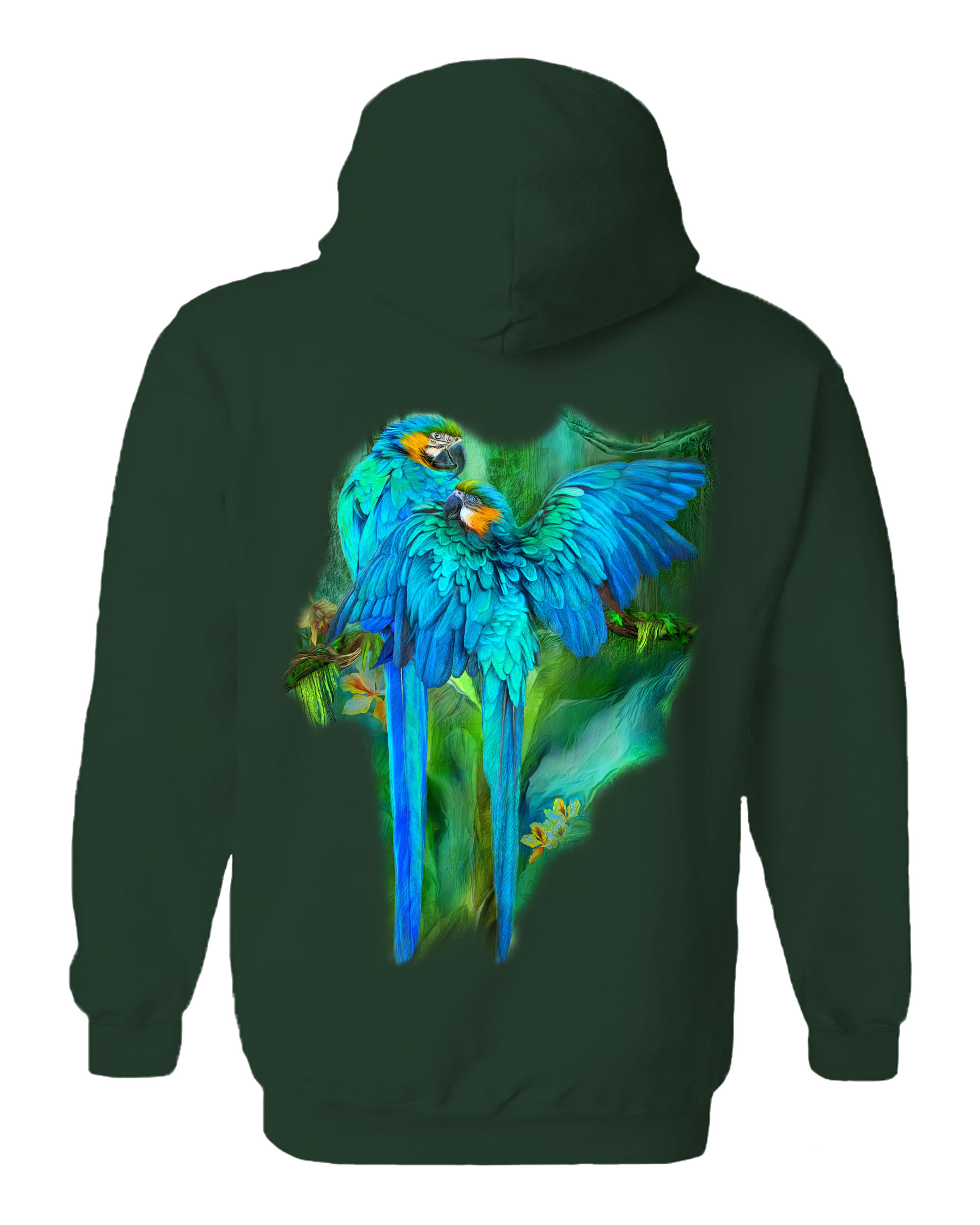 Gold And Blue Macaws Hoodie