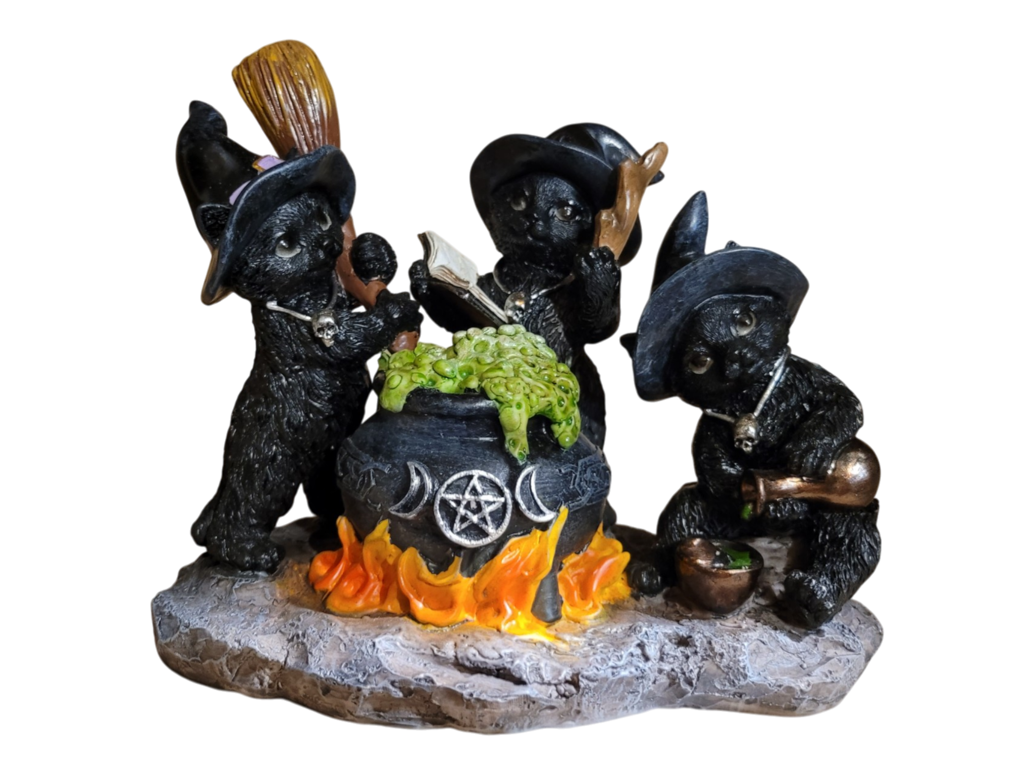 Black Cats Spell Cauldron