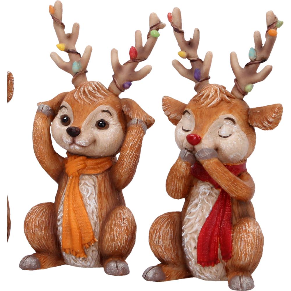 Three Wise Reindeer 10.8cm