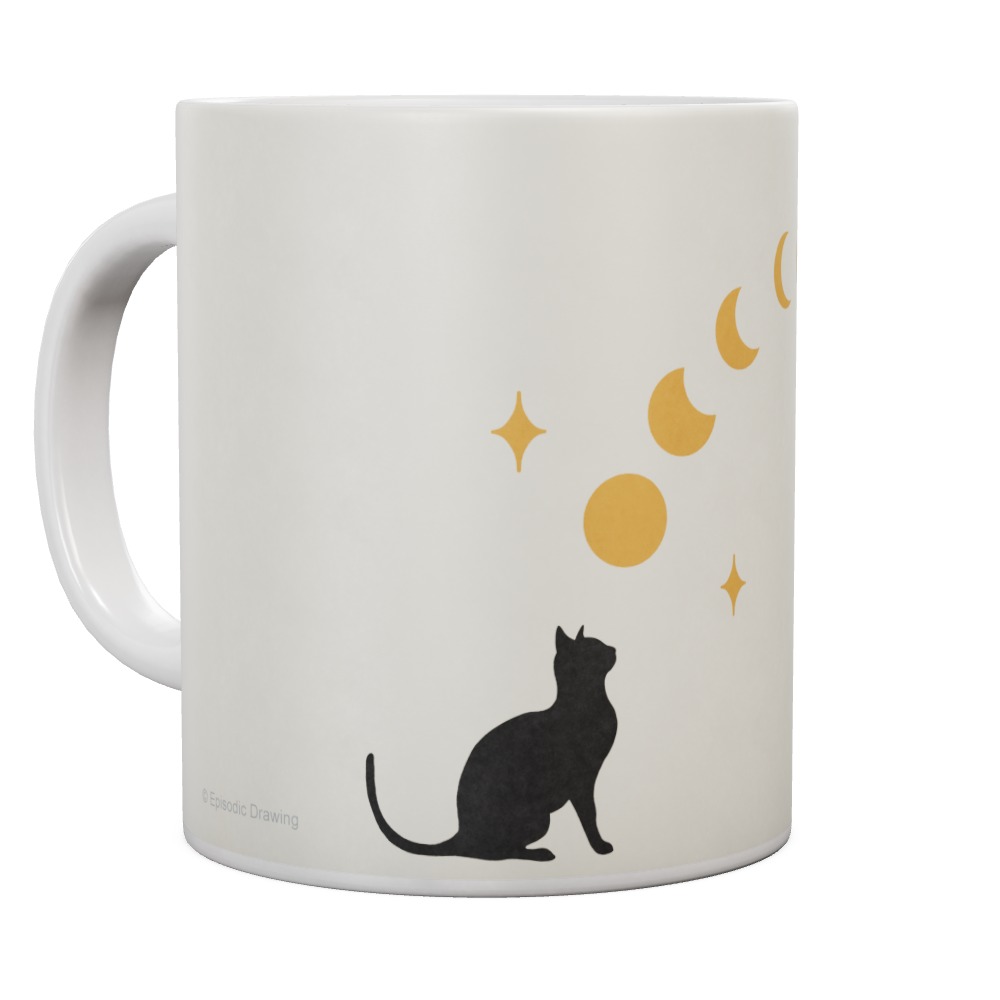 Cat And Moon 1 Mug
