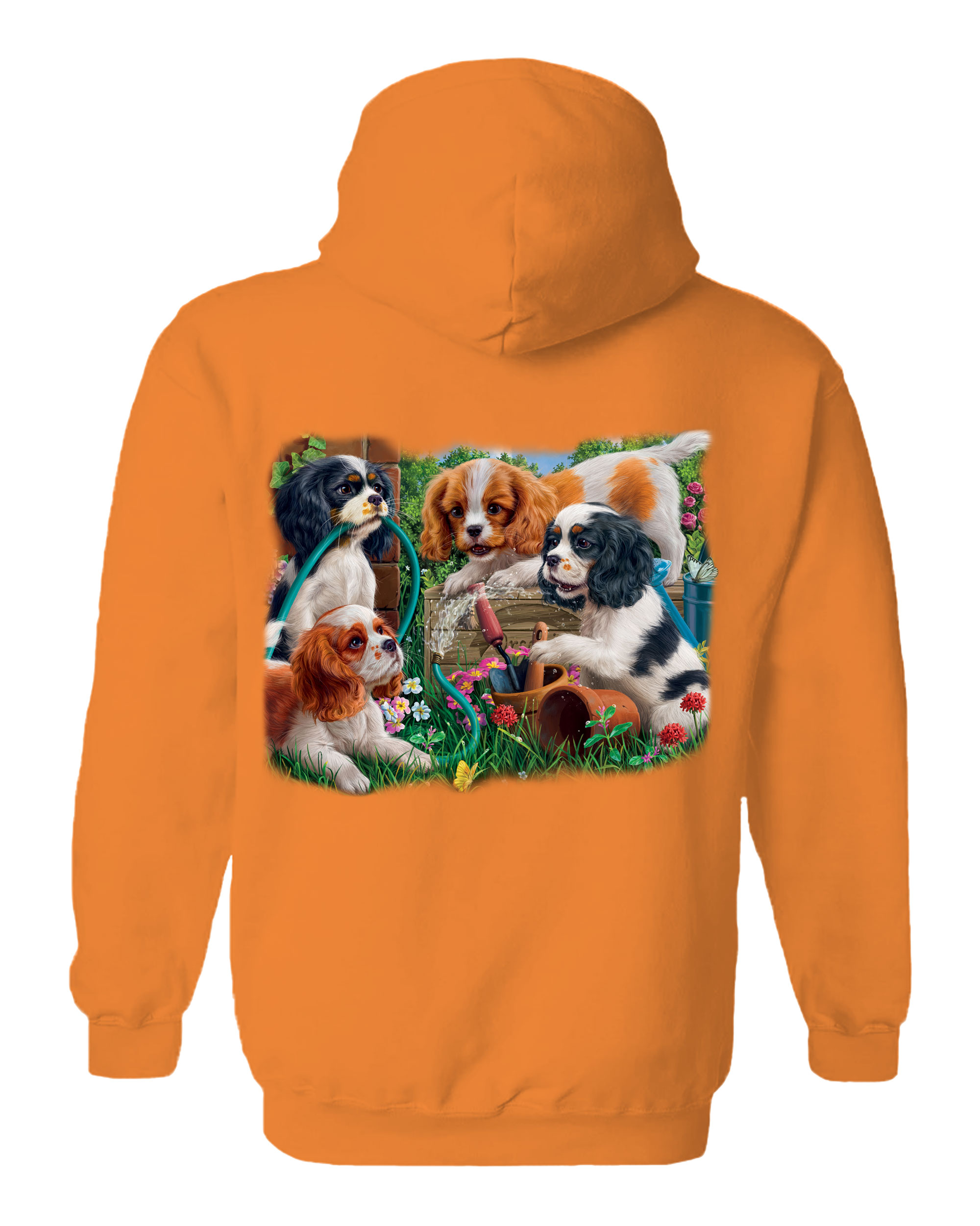 Puppies In The Garden Hoodie