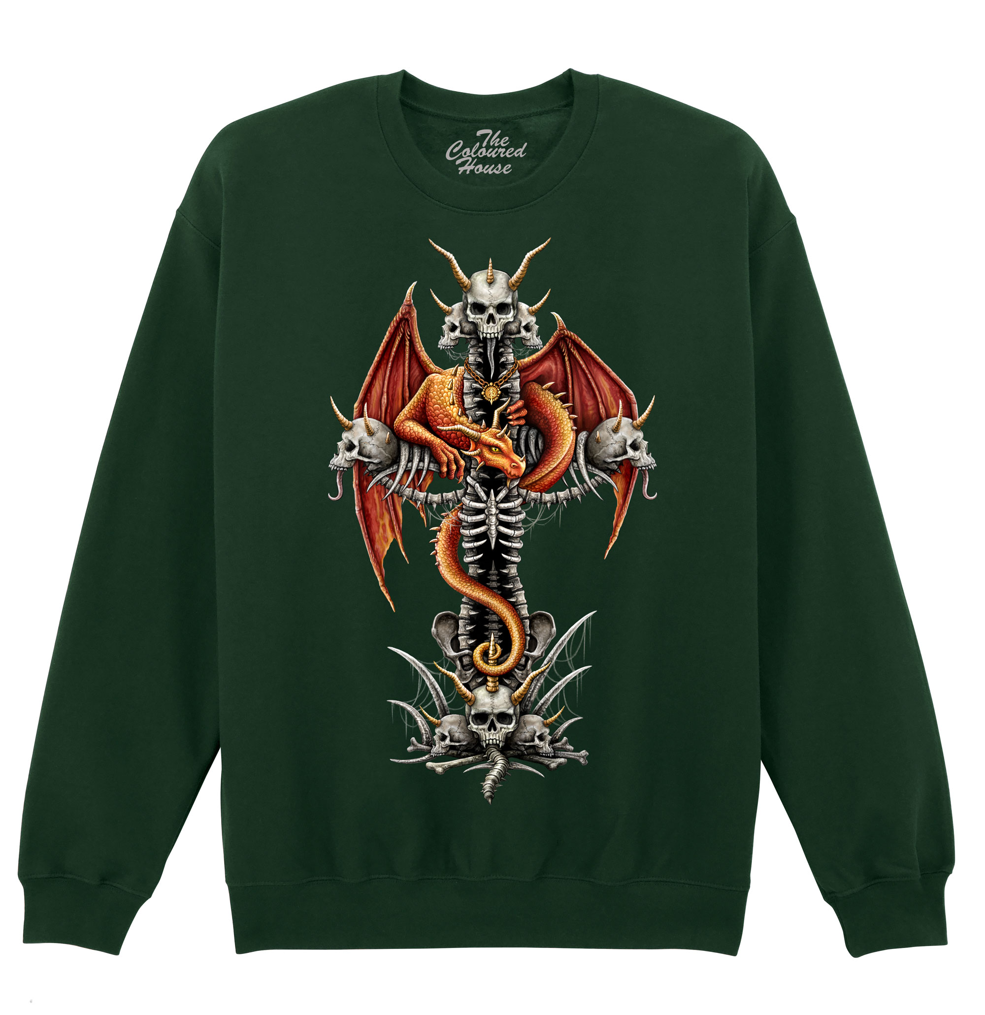 Dragon Skull Cross Sweater