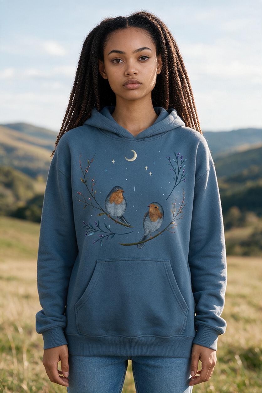 Birds And Berries Hoodie